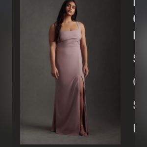 BHLDN CATARINA CREPE MAXI DRESS